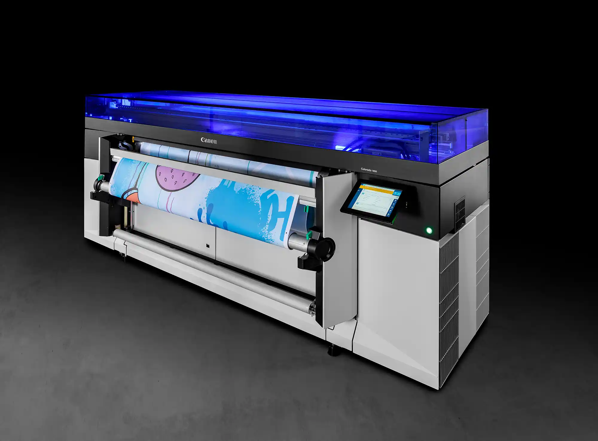 Digitaldruckmaschine Colorado 1650 schräg dargestellt
